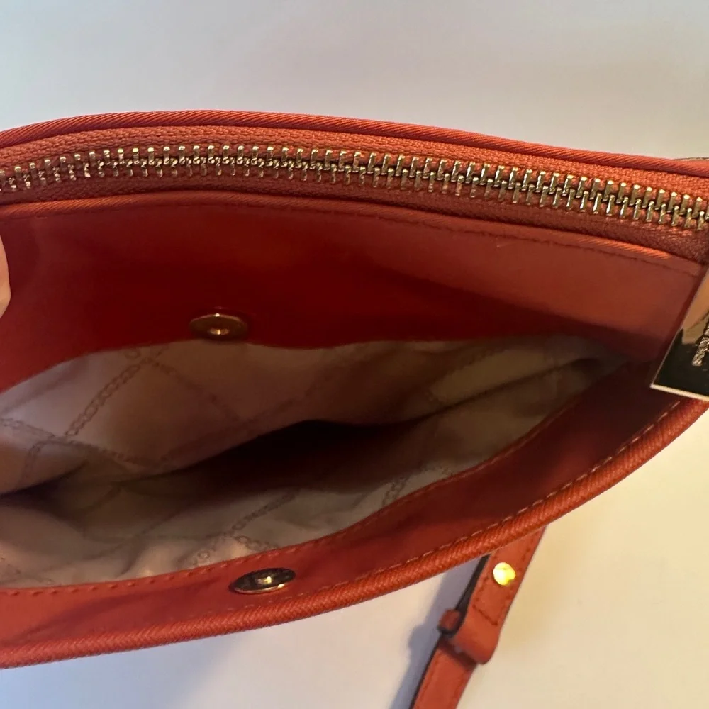 Jet Set Large Nylon Gabardine Messenger Bag Deep‎ Orange Crossbody 32H9GT9C3C